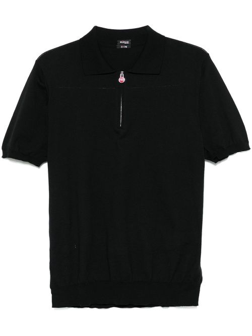 Cotton polo shirt - Black
