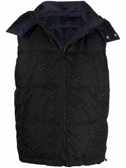 Sleeveless padded gilet - Black