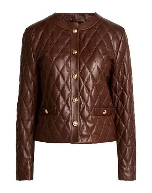 Woman Jacket Brown Size XS Lambskin