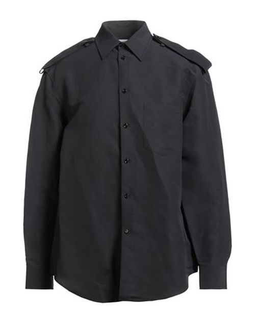 Man Shirt Black Size S Paper Yarn, Viscose
