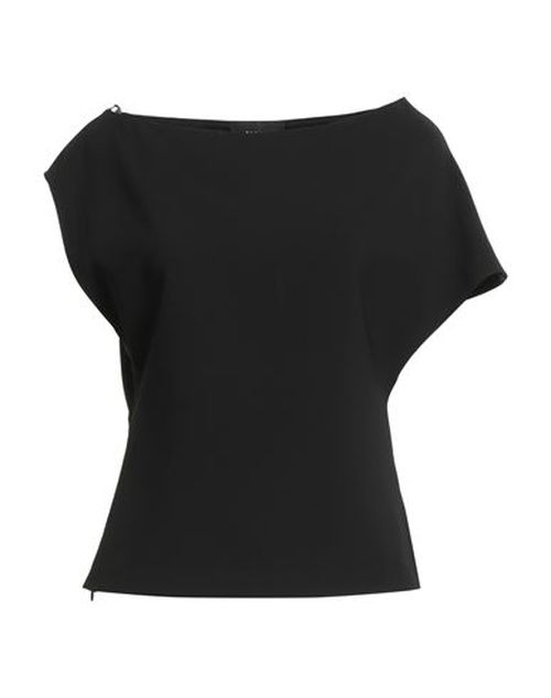 Woman Top Black Size 10 Polyester, Elastane