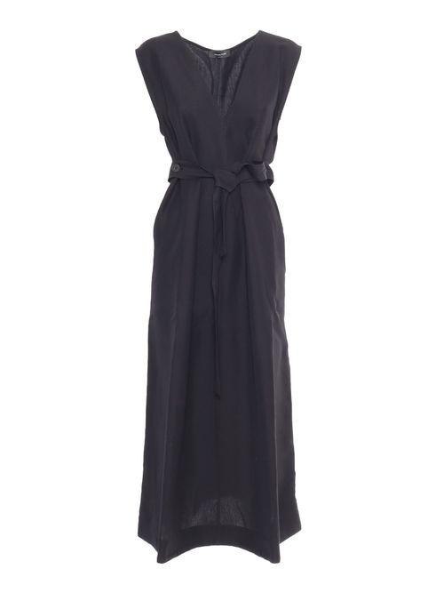 Calvin Klein | Women's Sleeveless Scuba Crepe A-Line Dress - Black | Realry