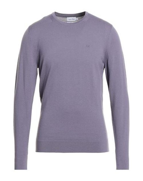 Calvin Klein Jeans Man Sweater Lilac Size L Merino Wool
