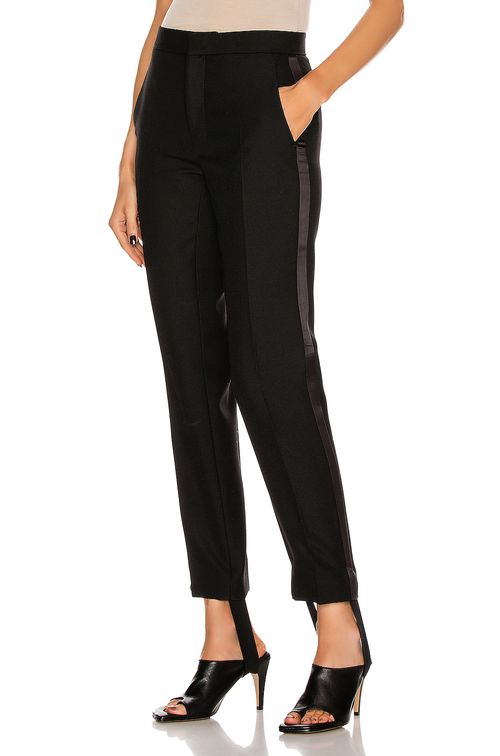 WARDROBE.NYC Tuxedo Trouser in Black - Black.  XXS also in