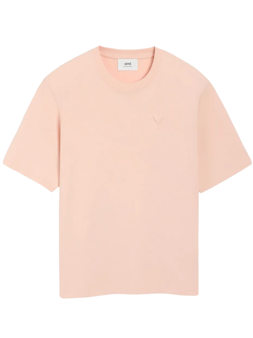 Ami Paris De Coeur Cotton T-shirt in Pink - Pink