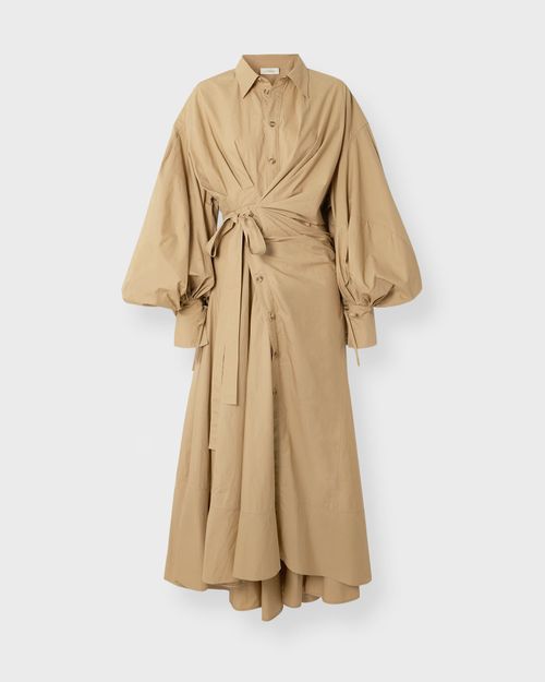 Zimmermann Dress Rebellion Poplin Midi Oliv 2
