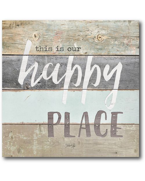 Wall Decor This Is My Happy Place Gallery-Wrapped Canvas Wall Art