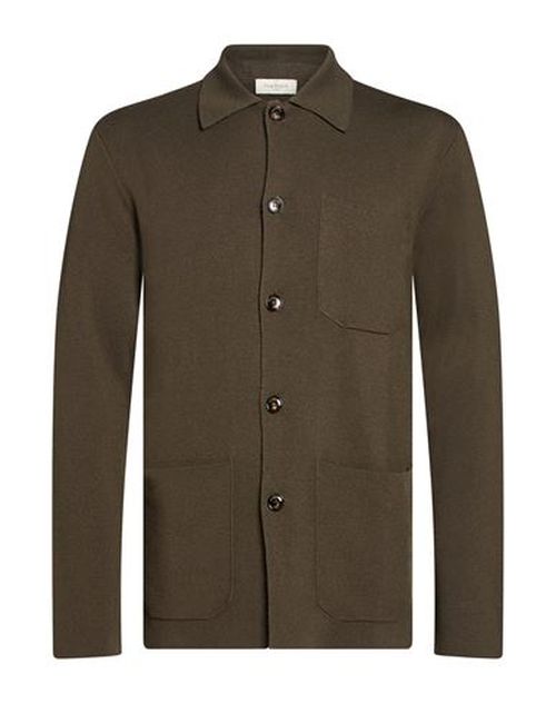 Man Cardigan Military green Size 42 Virgin Wool