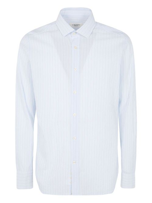 Striped button-up shirt - Blue
