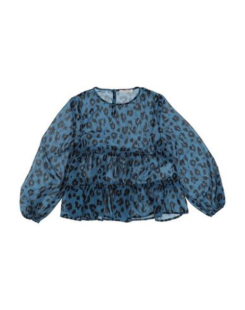 Kid Girl Top Slate blue Size 10 Polyester