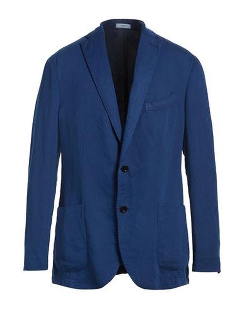 Man Blazer Blue Size 44 Cotton, Linen