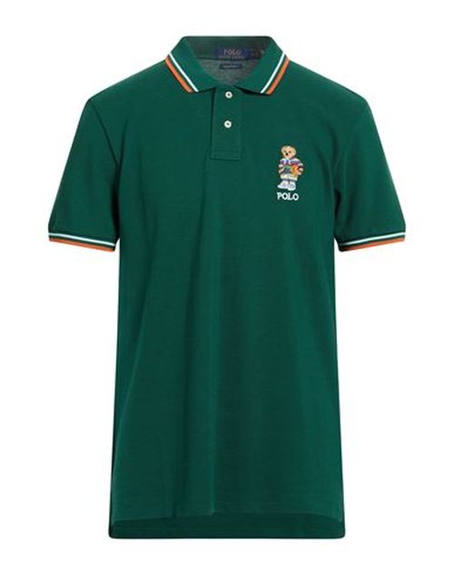 Man Polo shirt Green Size M Cotton