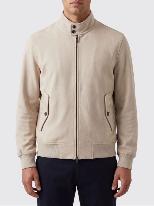 Coat Men color Beige