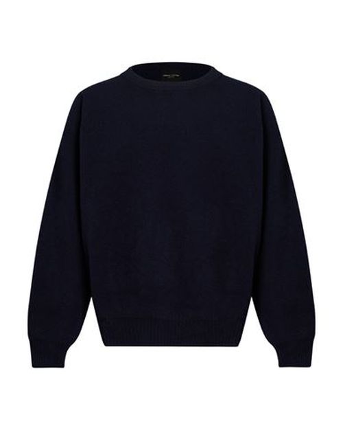 Man Sweater Navy Size 42 Merino Wool