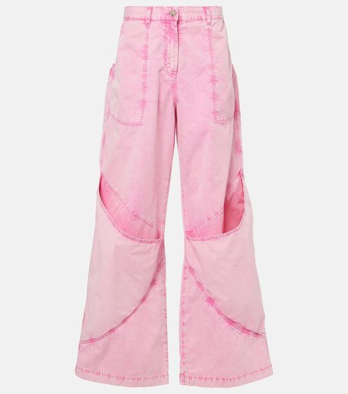 Diana asymmetric cotton canvas jeans
