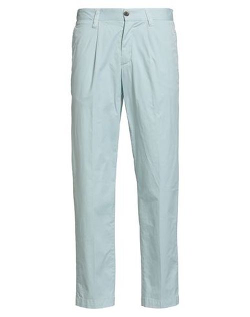Man Pants Sky blue Size 26 Cotton, Elastane