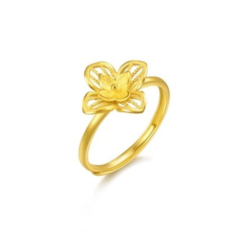 'Floral' 999.9 Gold Ring