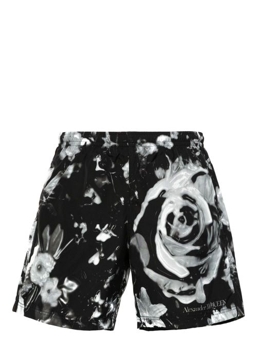 Wax Flower swim shorts - Black