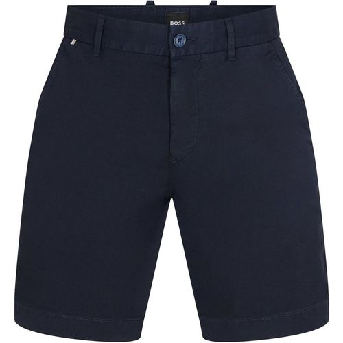 Boss Mens Slice Chino Shorts in Dark Blue - 44 Waist