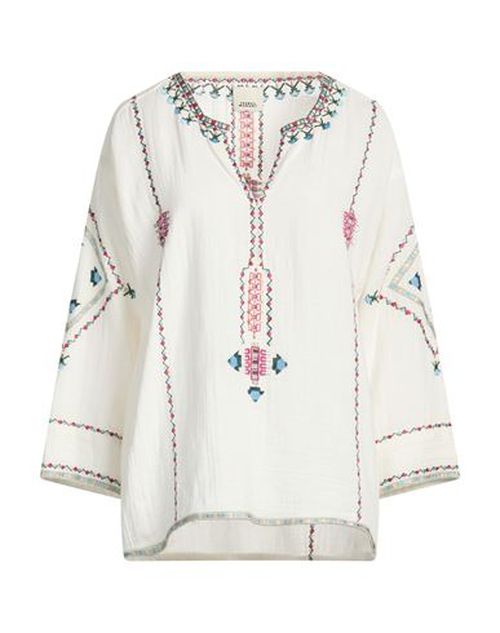 Woman Top Ivory Size 2 Cotton, Viscose
