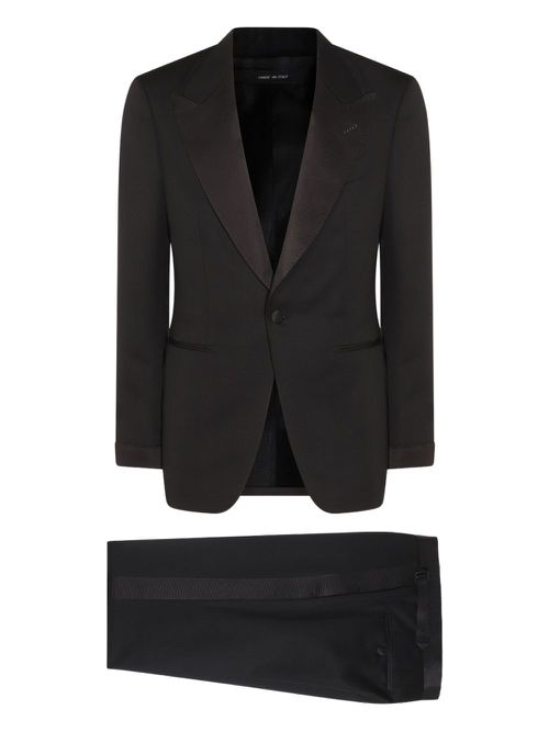 Satin-lapels suit - Black