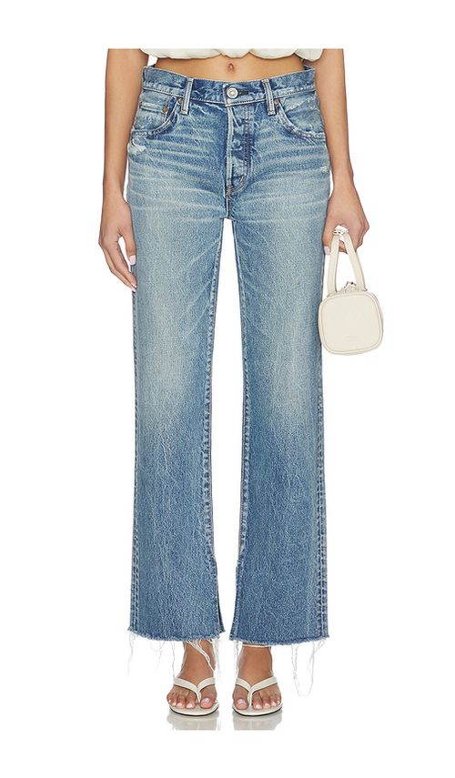 Moussy Vintage Foster Straight Jeans in Blue. 25. Also , 26, 27, 28