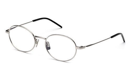 Italia Independent I-I MOD FREDDY 5307 SUPER THIN 075.000 Men's Eyeglasses Silver Size 49 - Blue Light Block Available