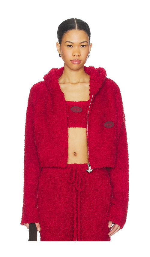 Boys Lie Lucy Cozy Hoodie in Red. M/L. Also in XL/XXL