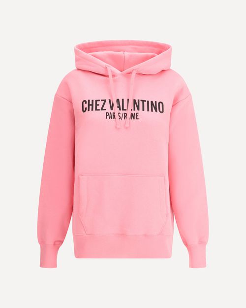 VALENTINO Logo Cotton Hoodie Female S
