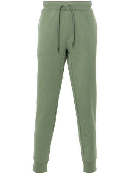Pony-embroidered track pants - Green