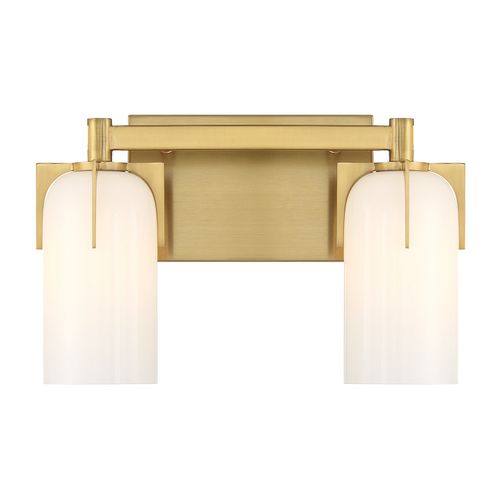 Caldwell 2-Light Bathroom Vanity Light in Warm Bra