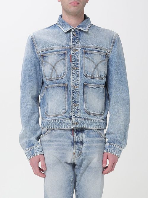 Jacket Men color Denim