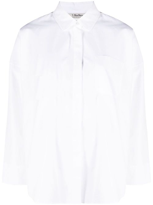 'S Max Mara drop-shoulder cotton shirt - White