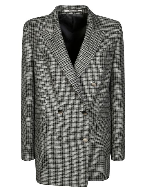 Double-Breasted Wool Blend Jacket for Women