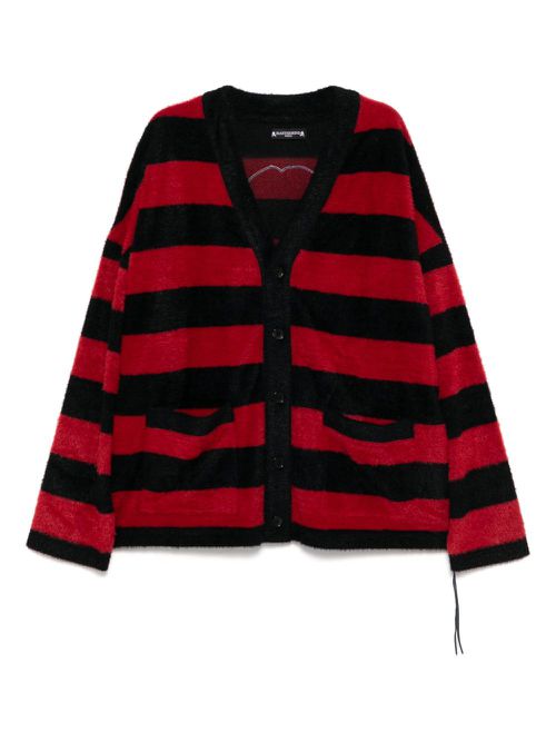 Mastermind World logo-patch cardigan - Black