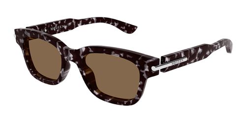 Alexander McQueen AM0497S 002 Men's Sunglasses Tortoiseshe