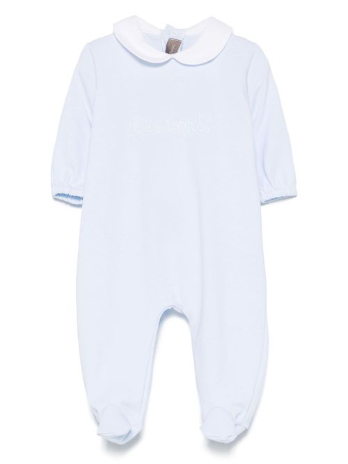 Little Bear logo-embroidered pajamas - Blue
