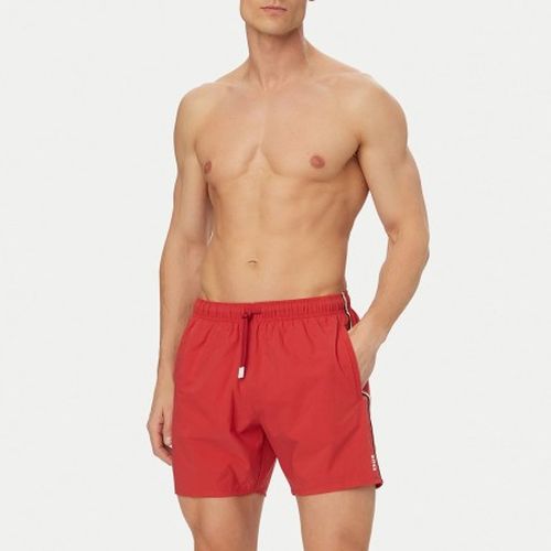 BOSS - Maillot de bain avec logo en lettres - Couleur: Rouge