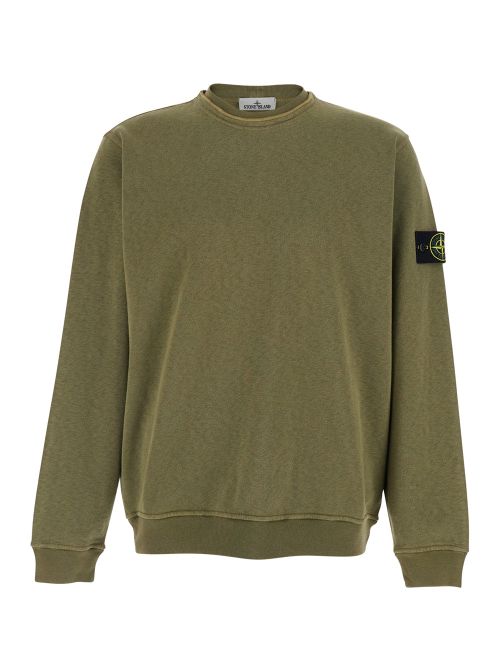 Crewneck Cotton Sweatshirt — Green
