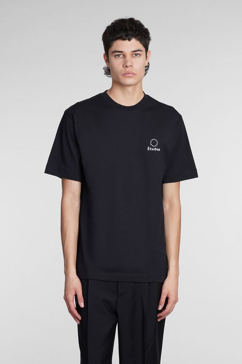 T-shirt In Black Cotton