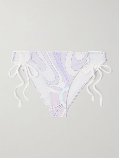 Printed Bikini Briefs - Purple