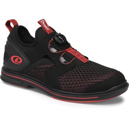 Dexter Men's Pro BOA Left Handed Bowling Shoe Black Red