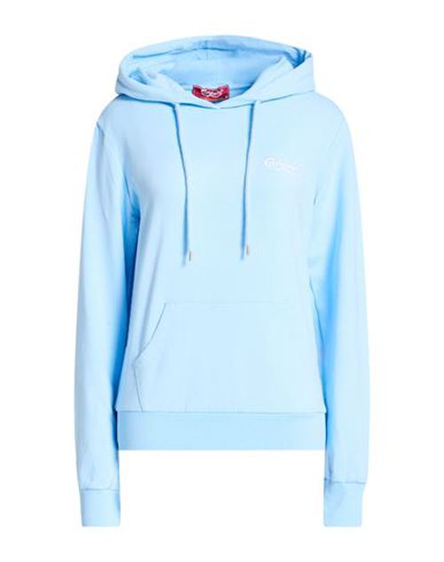 Woman Sweatshirt Sky blue Size L Cotton, Elastane