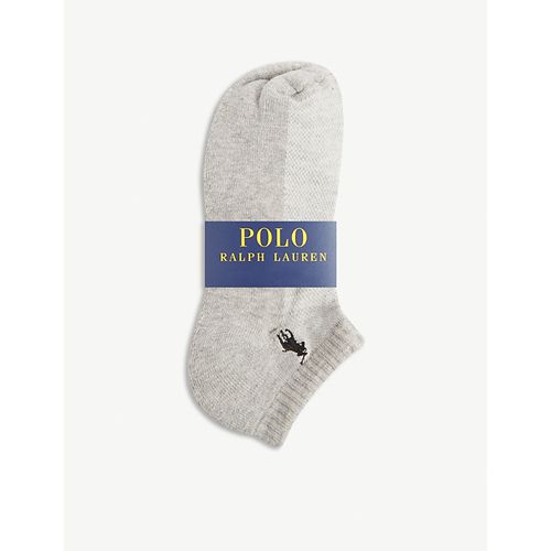 Womens White Black Grey Logo Cushioned Sole Socks set of six 