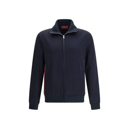 Web-Tape Technical Jersey Sweatshirt — Navy