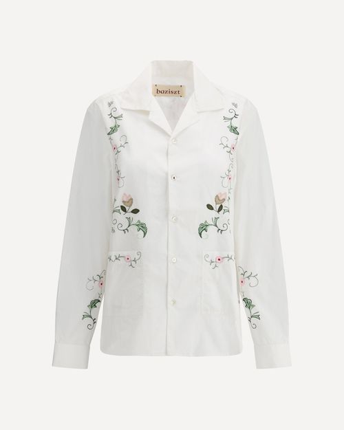BAZISZT Embroidered Shirt Female S
