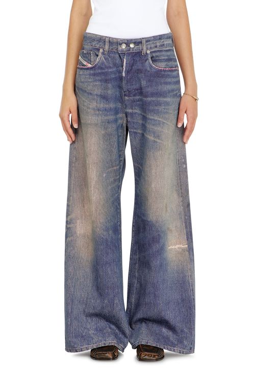 Relaxed Jeans Low Waist 1996 D-Sire, Dark blue, Button fly