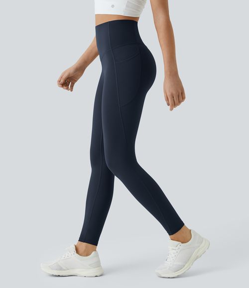 UltraSculpt™ SoCinched High Waisted Tummy Control Pocket Shaping Training Leggings  - Carbon