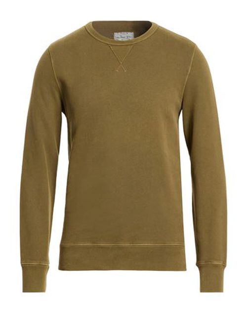 Man Sweatshirt Military green Size M Cotton