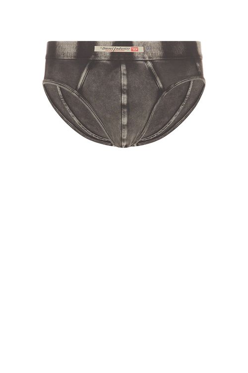 Diesel Denim Effect Briefs in Off & Black - Grey. M also in S, L, XL/1X, XXL/2X